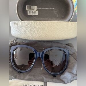 Balenciaga Navy Sunglasses